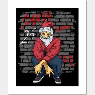 Merry Gangster Santa Posters and Art